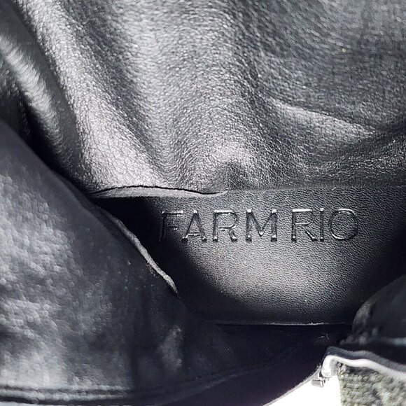 Farm Rio Black Faux Suede Calf Height Full Zip Boots, Women's 8 - Picture 11 of 15